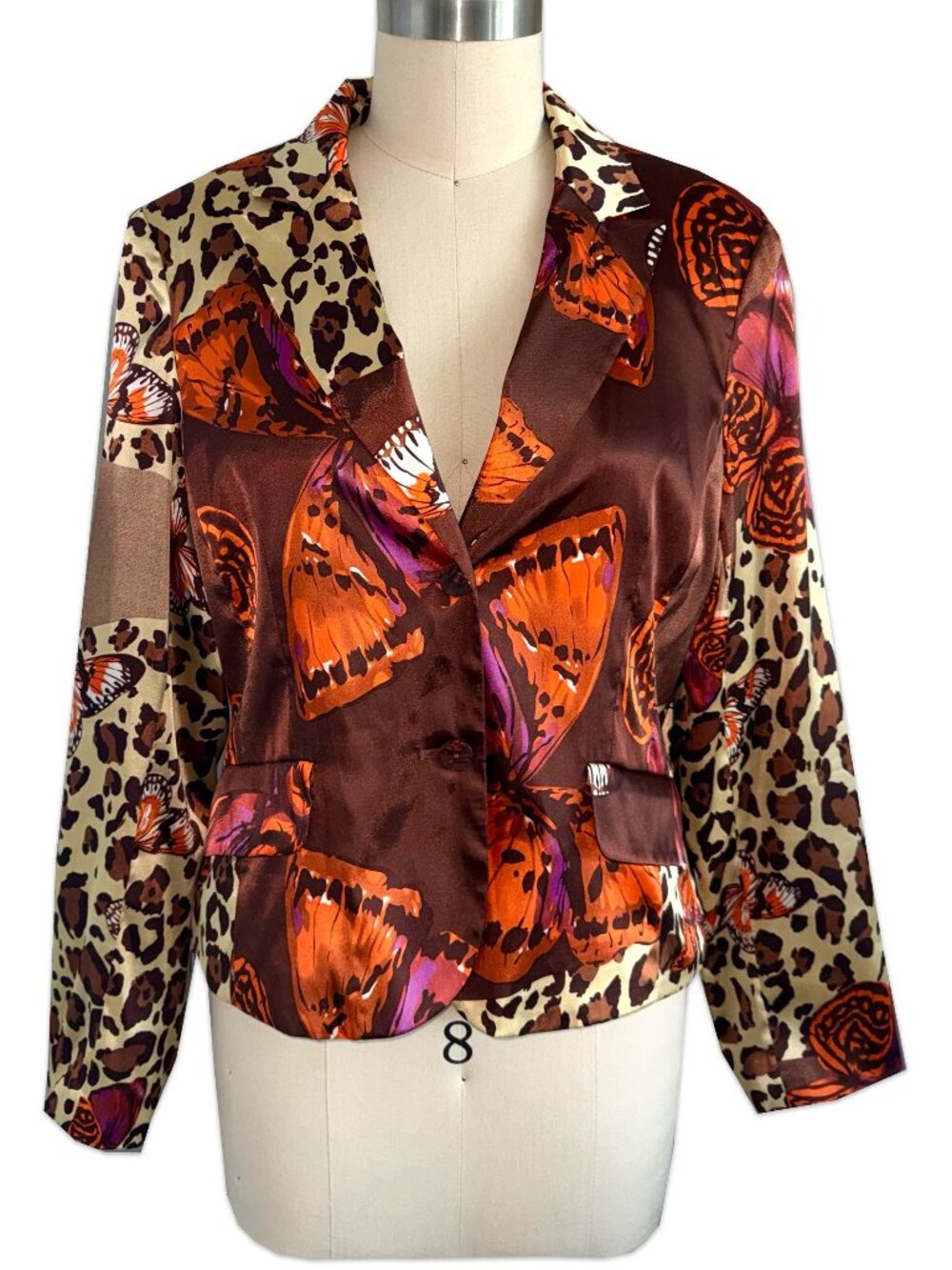 rare vintage 1990s Russell Kemp silk butterfly blazer ♡
